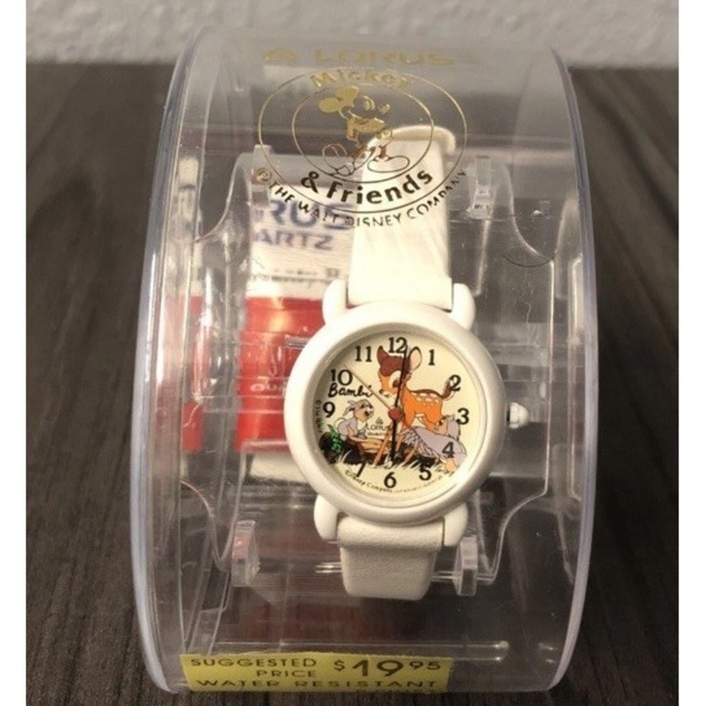 Vintage Lorus Walt Disney Mickey & Friends Bambi Watch *Needs Battery* New